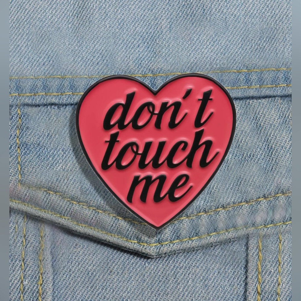 Heart Shaped Pink Enamel Pin